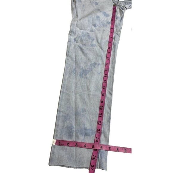 Calvin Klein Bleached Ankle Jeans Women's 26 High Rise‎ Straight Stretch NEW - Picture 4 of 10